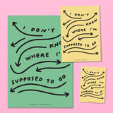 print where to go 