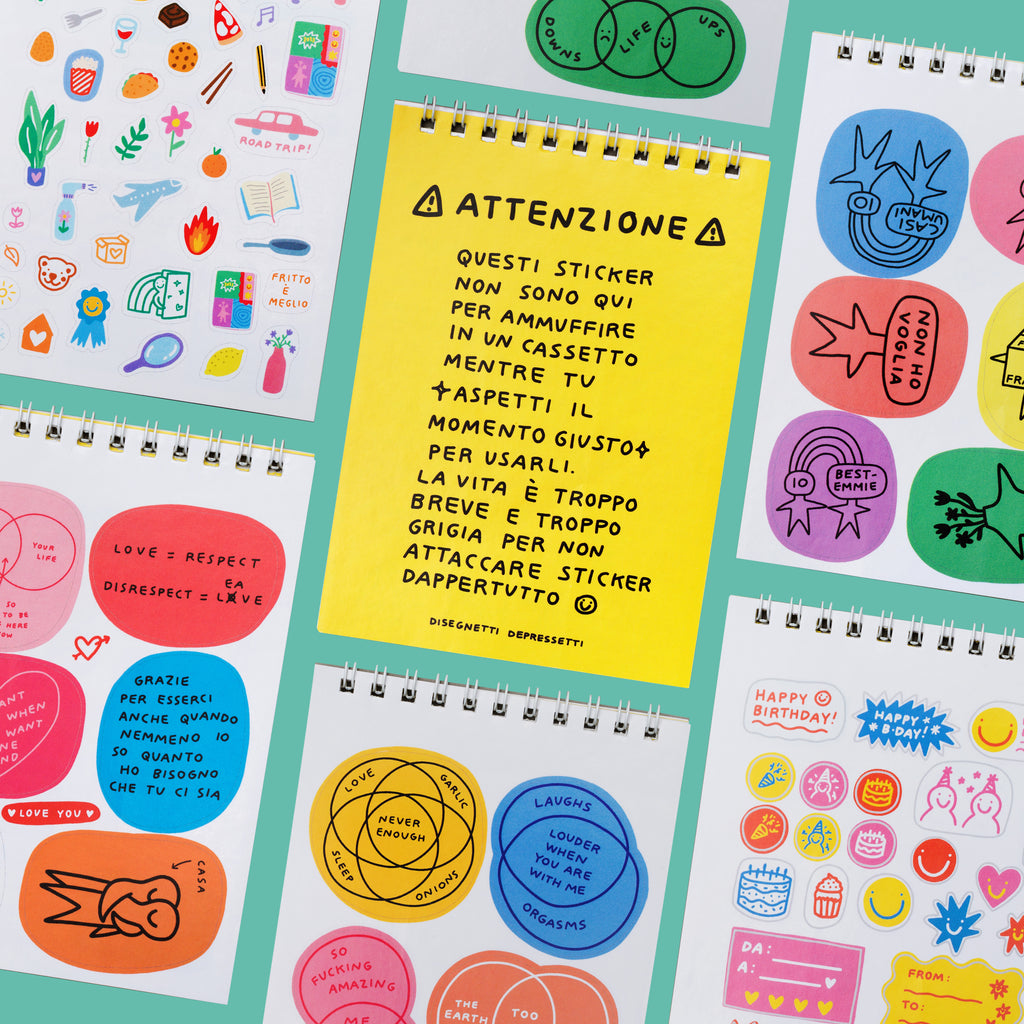bundle agenda A5 + libretto stickers