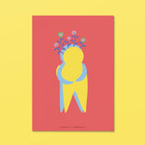 stampa abbraccio fiorito