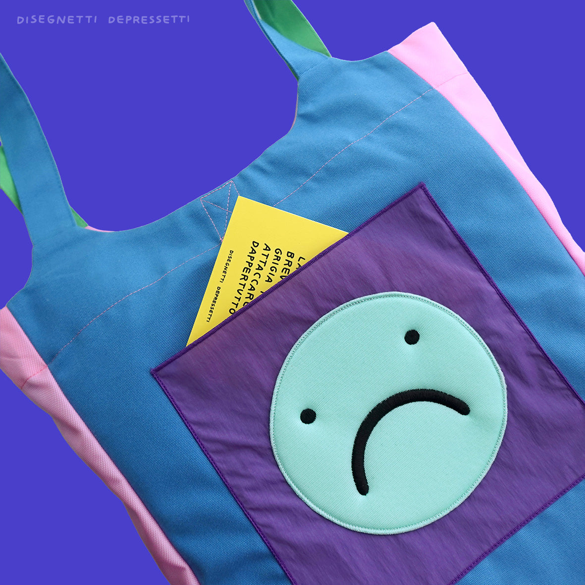 handcrafted bag smile