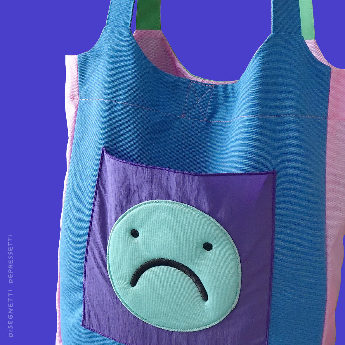 handcrafted bag smile