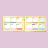 planner settimanale con spirale