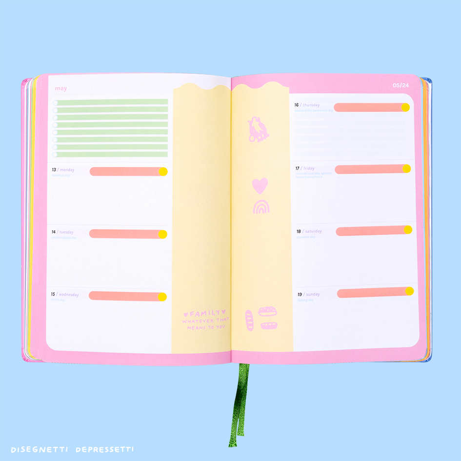 bundle agenda A5 + libretto stickers