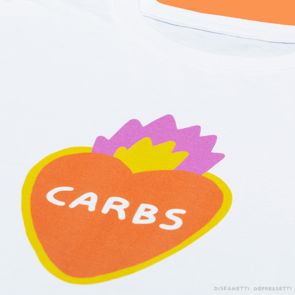 t-shirt: carbs
