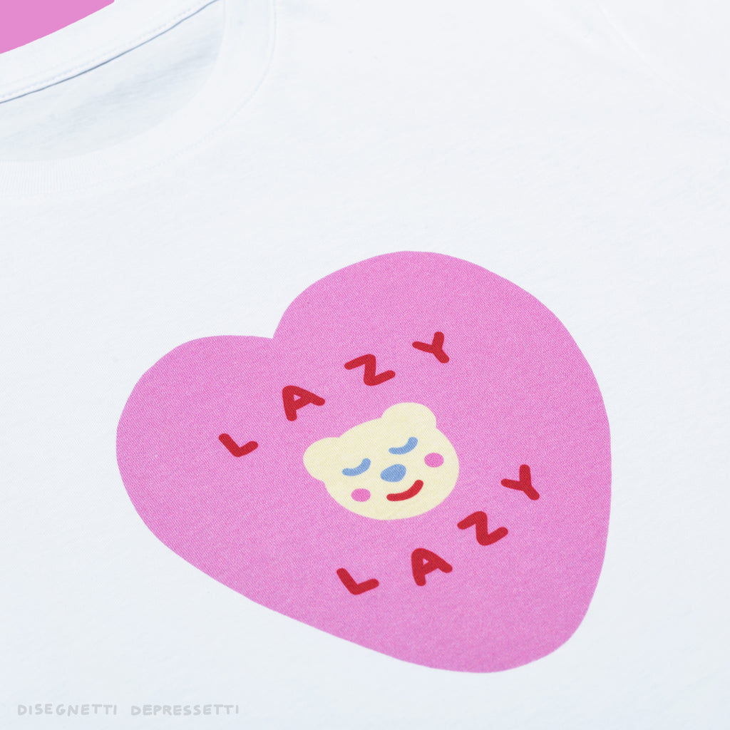t-shirt: lazy lazy