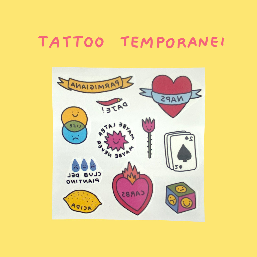 tatuaggi temporanei disegnetti depressetti