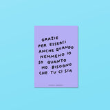 cartolina grazie